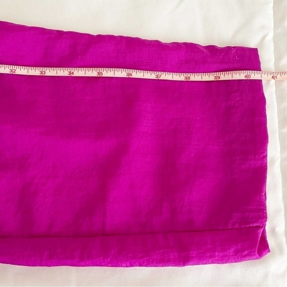 VINTAGE Fila Fuchsia Italian Windbreaker Pants Women’s Size 6 - Picture 10 of 13